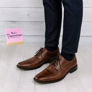 Clarks Collection Men TIDEN WALK Cushion Ortholite Brown Leather Lace Up Sz 9.5W